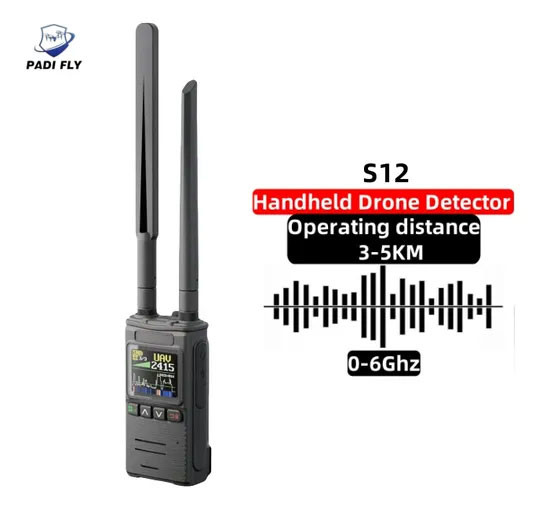 Buy cheap Hot Sales S12 Handheld Drone Detector with 0-6GHz Frequency Range Detection Distance to up 5km for Anti Drone from wholesalers