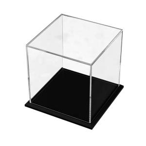 Buy cheap Clear Acrylic Display Case Assembled Cube Display Box Stand Dust-proof Protection Showcase for Action Figures Toy product