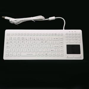 Anti Virus Medical Keyboard With Integrated Touchpad Completely Sealed IP68