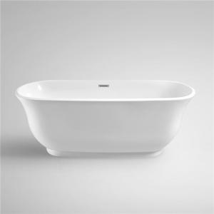 Buy cheap Bowl Shaped Acrylic Massage Bathtub White Glossy Acid / Alkali / Pollution product