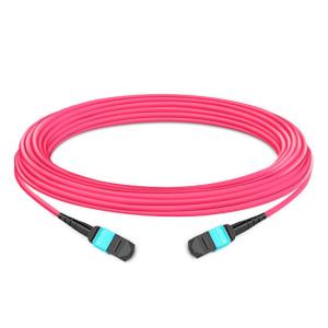 Buy cheap 7m (23ft) 12 Fibers Female to Female MTP Trunk Cable Polarity B Plenum (OFNP) Multimode OM4 50/125 from wholesalers