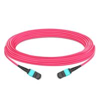 Buy cheap 10m (33ft) 12 Fibers Female to Female MTP Trunk Cable Polarity B LSZH Multimode product