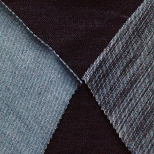 Quality stretch twill denim fabric for knit jeans for sale