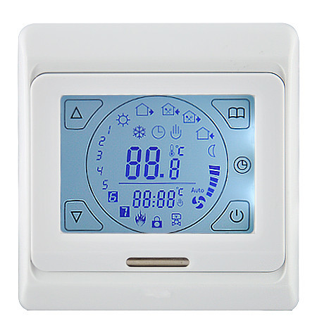 Programmable Touch Screen Room Floor Weekly Heating Thermostat with big LCD