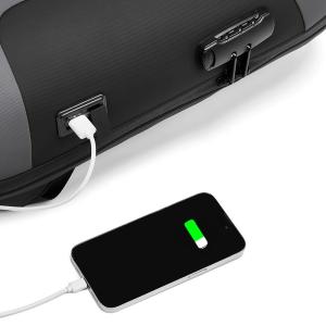 Softback Waterproof Business Backpack With USB Customized Logo