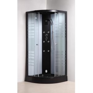 Buy cheap Matt Black Convenient Quadrant Shower Cubicles For Star Rated Hotels / Apartments from wholesalers