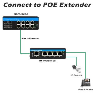 Buy cheap 8 port gigabit poe switch industrial ethernet switch 4SFP+8RJ45 DC48V Dual power input from wholesalers