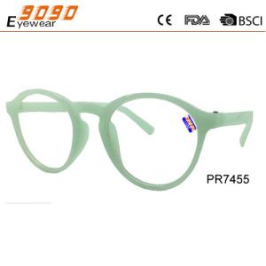 Buy cheap Lady's Classic culling transparent  reading glasses with PC frame ,plastic hinge from wholesalers