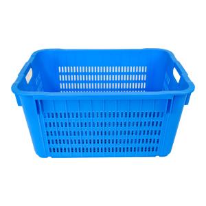 Buy cheap Handle Vented Plastic Basket for Fresh and Customized Color Storage Solution from wholesalers