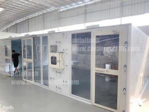 Buy cheap ISO 5 GMP Standard Modular Clean Room with Pass Box from wholesalers
