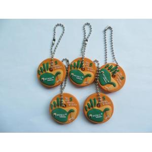 China Multi Function Double Sided Hand Shape Silicone Rubber PVC Charm With Metal String For Key Holder And Bag Decoration on sale