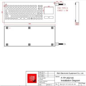 Buy cheap IP67 / IK07 Stainless Steel Keyboard integrate TouchPad waterproof dustproof Customized Industrial Metal Keyboard Mining Keyboard -40℃ from wholesalers