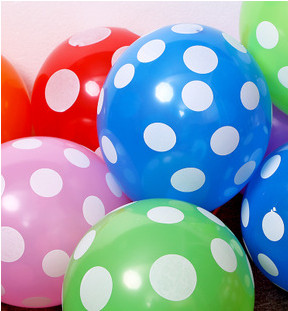 Quality 12&quot; professional print latex palkdot balloons 2016 for sale