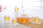Buy cheap Double wall glass, Heat-resistant  glass teapot, borosilicate glass tea set, Espresso, Latte, Cappuccino cup from wholesalers