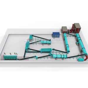 Water Soluble NPK Compound Fertilizer Rotary Drum Ball Shape Pellet Making