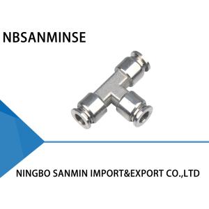 Buy cheap SSE Tee Air Hose Quick Coupler Pneumatic Pipe Fitting Excellent Acid Resistant from wholesalers
