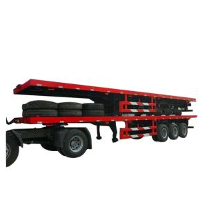 Buy cheap Flatbe  Container Transport Trailer Chassis 40 ton ,60ton, from wholesalers