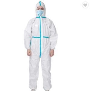 Buy cheap Medical Disposable Isolation Gown Breathable With Knitted Cuff / Elastic Cuff from wholesalers