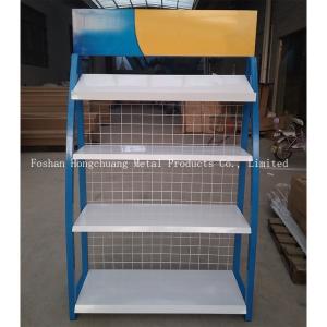 Modernization Style H850mm Car Accessories Display Rack With Blue