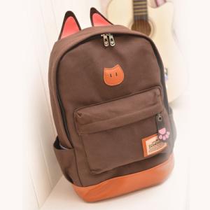 Buy cheap The new canvas backpack ear fashion bag for student from wholesalers