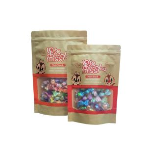 custom printing laminated zip lock resealable mylar bag for snack food