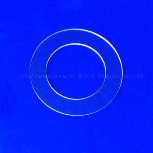 High Light Transmittance Custom Round Quartz Flange Seal Transparent Sheet