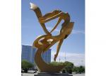Buy cheap Outdoor Large Abstract Modern Stainless Steel Sculpture , Dancing Girl Sculpture from wholesalers