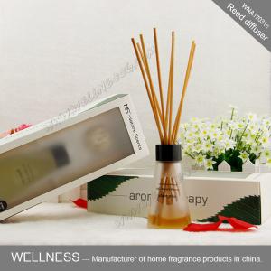 Luxury reed diffuser with clear conical bottle, rigid high-end gift box