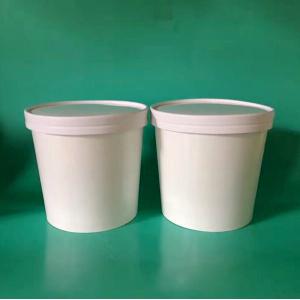 Clear and FDA Approved Ice Cream Paper Cup With Lid