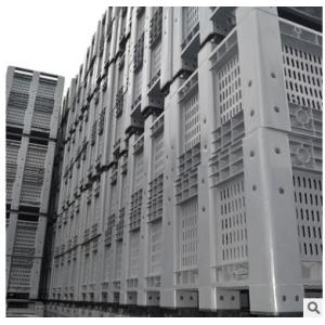 Ventilated Folding Plastic Pallet Boxes Recyclable Square Plastic Crates