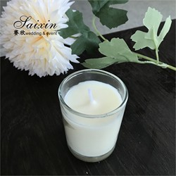 Buy cheap SX-C014 Wholesale Cheap Event Decor Tealight Glass Cup Real Wax Candle from wholesalers