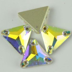 Buy cheap Best Quality Triangle Shape Sew On Stone Crystal Flat Back from wholesalers