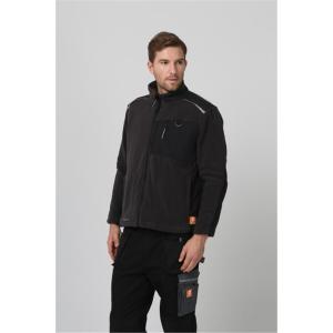 Buy cheap Winter Microfleece Jacket Mens , Black cold weather work paka from wholesalers