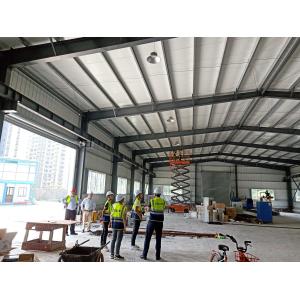 Steel Structure Galvanized Warehouse With Electric Shutter Door