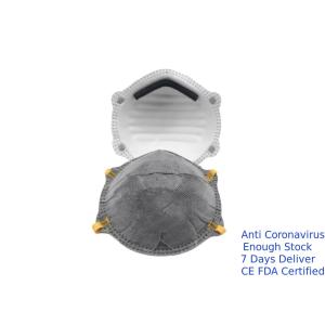 Buy cheap Odorless Disposable Respirator Mask Large Filter Area Non Irritating To Skin from wholesalers