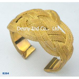 Buy cheap Elegant OEM / ODM metal bangles with gold plated from wholesalers