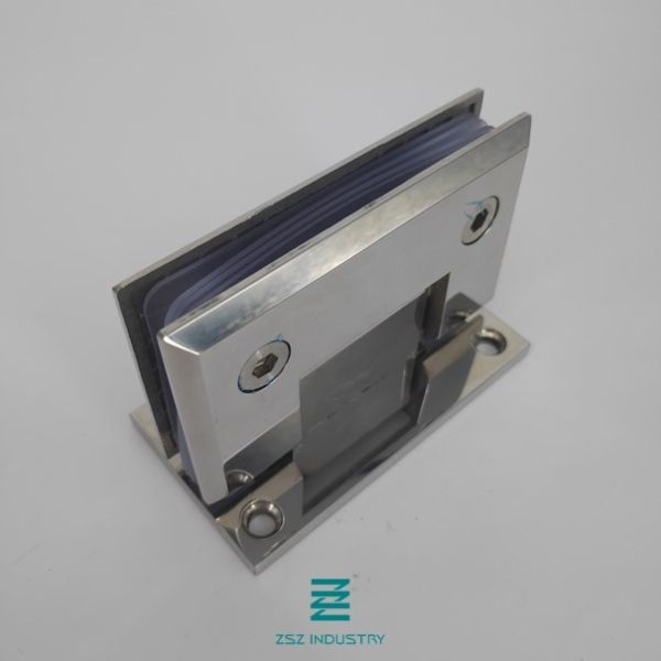 Buy cheap Half Open Slanted Shape Glass To Wall Hinges , Frameless Glass Shower Do from wholesalers