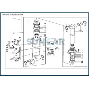 China AT314427 Bucket Cylinder Service Kit fits for DEERE 450LC on sale