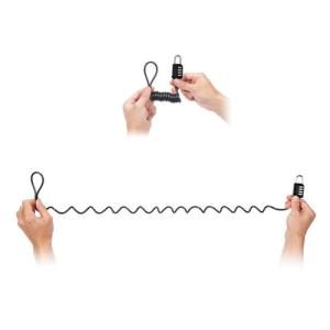 Buy cheap Laptop Security Anti Theft Cable Lock With Spring Spiral Lanyard Tether from wholesalers