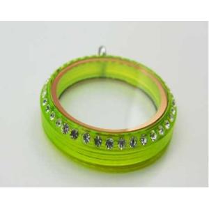 Buy cheap Fashion Cheap 30MM Size Acrylic Material Glass Locket Crystals Pendants, Multi Colors from wholesalers