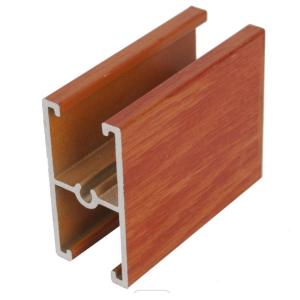 Buy cheap 6008 T6 Anti Fading Wood Look Aluminium Profile Anodizing Protection from wholesalers
