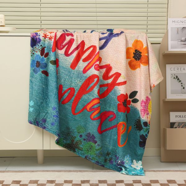 500g Festival Pattern Glow-in-the-Dark Blanket Cover for Office Nap Air Conditioning