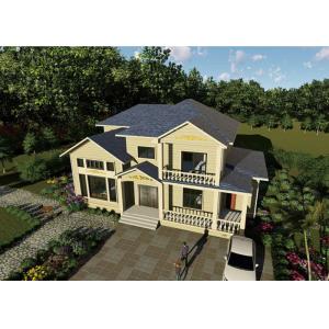 Buy cheap Steel Frame Laminate Floor Eps Sandwich Panel Prefab Villa Prefabricated Villas Light Steel Frame House With Best Price from wholesalers