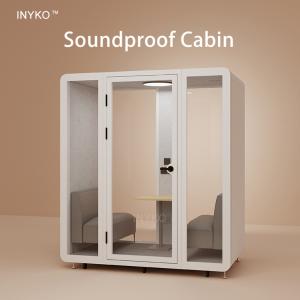 Buy cheap Modular Prefab Office Pod Sound Insulation Two Person Pod 550KG product