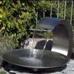 Buy cheap Modern Metal Sculpture Garden Art Stainless Steel Water Bowl Fountain from wholesalers