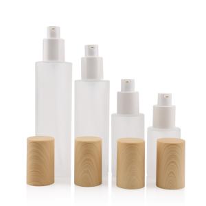 Buy cheap 50g White 18mm Glass Cosmetic Bottles 20ml 18/400 Face Cream Jars from wholesalers