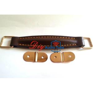 Buy cheap Lightweight Guitar Amplifier Handles Leather Material With Nickel / Gold Fitting from wholesalers