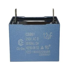 Buy cheap CBB61 250V 12mfd S3 Air Conditioner Fan Capacitor With Plastic Triangle With Location Hole from wholesalers