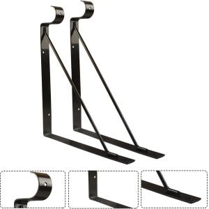 Standard Closet Shelves Bracket with Rod Shelving Support and Screws Easy