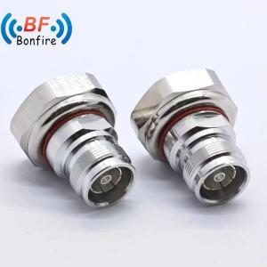 Buy cheap Waterproof 4.3-10 Male to 7/16 DIN Female RF Adaptor Connector with IP 67 Rating from wholesalers